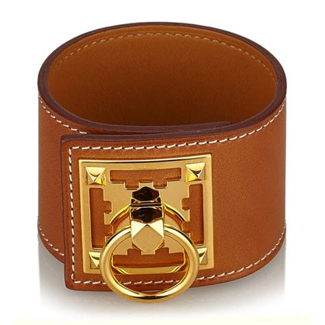 mens hook bracelet hermes|Hermes leather so brown bracelet.